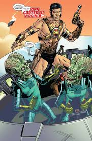Plays its loony action for intentional laughs. Dynamite Warlord Of Mars Attacks 1 Of 5