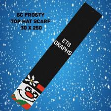 Frostys Top Hat Scarf 30x250 Sc Graph With Written Color Chart