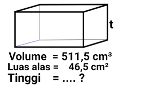 Rumus mencari tinggi balok brainly. Cara Cepat Menghitung Tinggi Balok Jika Diketahui Volume Luas Alas Youtube