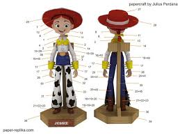 Toy Story Jessie Cowgirl Papercraft Jessie Jessie Toy Story Toy Story Crafts Toy Story Movie