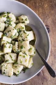 Potato Gnocchi With Butter Sage And Chives Recipe Chives Recipe Gnocchi Salad Side Dishes