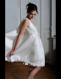 The difference between chiffon, organza and tulle. Robe Courte En Organza Et Crepe De Soie Odile Leonard 50 Robes De Mariee Qui Changent Elle