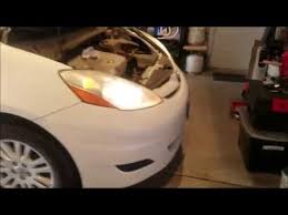 Checked left low beam socket with test light. 2008 Toyota Sienna Headlight Bulb Replacement Youtube