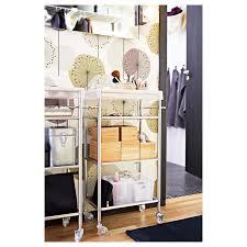Ovicar 4 tier mesh wire rolling cart, kitchen storage organizer utility cart, full metal basket storage art trolley carts with wheels & 4 side hooks 4.6 out of 5 stars 1,035 $36.98 $ 36. Grundtal Stainless Steel Trolley 48x24x77 Cm Ikea