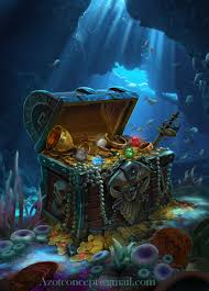 Artstation Pirate S Chest With Treasure Ihor Reshetnikov Pirate Art Underwater Art Art