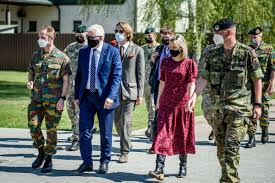 Ludivine dedonder is a belgian politician of the socialist party who has been serving as minister of defence in the government of prime mini. Belgium In Poland And Lithuania S Tweet Today Belgium S Minister Of Defence Ludivine Dedonder And Chief Of Defence Admiral Michel Hofman Paid A Visit To The Belgian Military Contingent Stationed In Lithuania