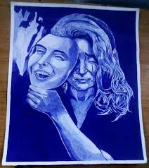 This world can and will beat you down. How often do you feel that smile of  yours is just a joke and that you're just treading water? In this drawing I  tried