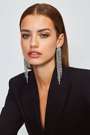 Diamante Long Drop Earrings 2025