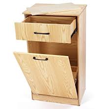 The kitchen is a busy place and it doesn't take much to turn it into a big mess. Tilt Out Trash Cabinet Wooden Trash Can Holder With Tilt Out Trash Bin Cabinet Removable Cutting Board Hideaway Drawer For Hidden Trash Can Kitchen Cabinet Garbage Can 10 Gallons Or Laundry Hamper