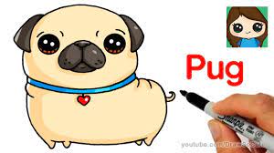 All you'll need is something to draw with and some colored pencils.here's an affi. How To Draw A Pug Easy Youtube