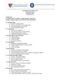 Olm locală 2017 gimnaziu și liceu subiecte și soluții etapa locală. Olimpiada De Biologie 2017 Subiecte