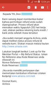 And i will get credit amount very soon. Cara Minta Refund Airport Tax Tiket Airasia