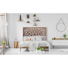 Das rückenteil ist superbequem, das bett ist optisch und haptisch. Menara Kopfteil Bett Aus Holz 140cm Kupfer