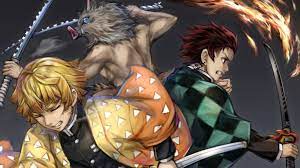 Wallpaper hd of kimetsu no yaiba, tanjiro kamado, kamado tanjir, zenitsu agatsuma, inosuke hashibira. Zenitsu Tanjiro Inosuke Kimetsu No Yaiba 4k Wallpaper 148