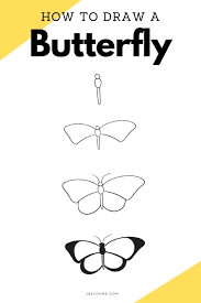 On each side of the body, draw a capital letter b. on the left side, make the letter a reverse image. How To Draw A Butterfly 10 Easy Steps Jae Johns