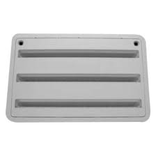 Molded of rubber modified plastic, recesses grid design accepts paint and striping. Rv Refrigerator Vents Covers Bases Side Roof Camperid Com