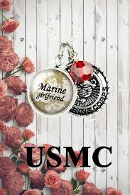 Marine Girlfriend Necklace Usmc Gift For Her Military Jewelry Militarygirlfriend Marinegirlfriend Usmcgi Military Gifts Usmc Gifts Necklace For Girlfriend