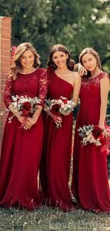 Mismatched Dark Red Chiffon Cheap Bridesmaid Dresses Online Wg633 Bridesmaid Dresses Chiffon Expensive Mismatched In 2020 Dark Red Bridesmaid Dresses Red Bridesmaid Dresses Red Wedding Dresses