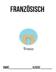 Franzosisch Portfolio Deckblatt In 2020 Deckblatt Deckblatt Vorlage Franzosisch