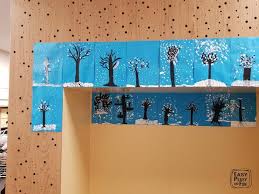 Winter Tree Finger Painting Quick Art Project For Kids Winter Art Projects Winter Trees Kids Art Projects
