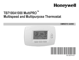 • convenient overrides allow temporary setpoint. Honeywell Tb7100a1000 Multipro Owner S Manual Pdf Download Manualslib