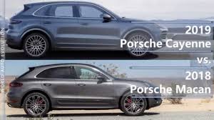 2019 porsche macan s first drive. 2019 Porsche Cayenne Vs 2018 Porsche Macan Technical Comparison Youtube
