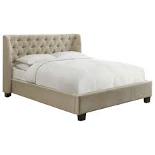 Bed design bed sizes wingback bed bed styling headboard and footboard home upholster marcella upholstered shelter headboard bed set, queen, olive green performance velvet. Modus International Geneva Queen Levi Upholstered Platform Bed With Tufting And Shelter Sides A1 Furniture Mattress Upholstered Beds