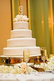 Can you believe this three tiered cake was… minus the flowers on top and with a topper instead. Cake By Porto S Bakery Round Wedding Cakes Elegant Wedding Cakes Simple Elegant Wedding