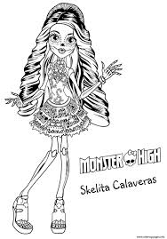 Monster high clawdeen howleen wolf. Halloween Monster High Coloring Pages Printable