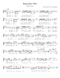 Two days later, the ebu decided songs from the. Gjon S Tears Repondez Moi Eurovision 2020 Switzerland Sheet Music For Violin Solo Musescore Com
