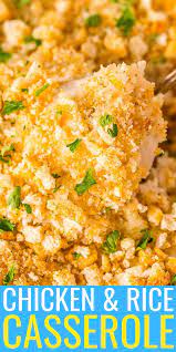 Chicken And Rice Casserole Is An Easy One Dish Chicken Dinner Recipe Made With Just Six Ing Chicken Dinner Recipes Chicken Rice Casserole Chicken Lunch Recipes