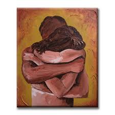 Hugging Couple Hug Original Acrylic Painting On Canvas Man Etsy Acrylic Painting Canvas Painting Etsy Painting
