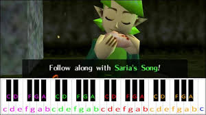 For the tracks based on it from the ocarina of time original soundtrack, see ocarina saria's song and lost woods (theme). Saria S Song The Legend Of Zelda Piano Letter Notes