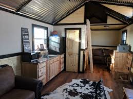 That's exactly what this shed conversion from housekaboodle became: Storage Sheds Barns Cabin Shells Portable Buildings Tiny Homes Wolfvalley Buildings Llc Fort Worth Tx