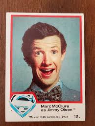 1978 DC Comics Superman Card Puzzle #10 Marc McClure as Jimmy Olsen Vintage