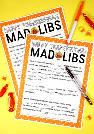 Feb 14, 2021 · well you'll all be laughing so hard that tears are inevitable if you opt for these free bridal shower printable mad libs! Thanksgiving Mad Libs Printable Game Happiness Is Homemade