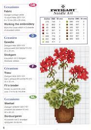 Dmc 100% cotton floss 11 colors 16 count flax cotton fabric for cross stitch needle finished size 21 * 30 cm cross stitching. Geraniums Cross Stitch Cross Stitch Designs Floral Cross Stitch Cross Stitch