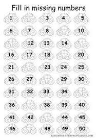 Fill In The Missing Numbers 1 50 Worksheet Number Worksheets Kindergarten Number Worksheets Kindergarten Worksheets
