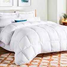 Linenspa All Season White Down Alternative Quilted Comforter Corner Duvet Tabs Hypoallergenic Plush Microfiber Fill Machine Washable Duvet