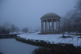 The Temple Of Love In Marie Antoinette S Domain At The Petit Trianon Versailles Snow And Winter Fog Versailles Tours Castle