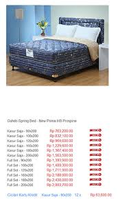 Ukuran kasur no 2 sekitar 160 x 200 cm. Ukuran Kasur Spring Bed No 1