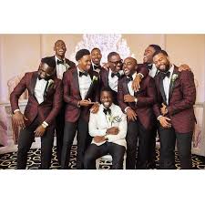 Black And Burgundy Groomsmen Suits Instagram Photo By Groominspiration Jun 10 2016 At 4 16pm Utc Wedding Groomsmen Groomsmen Attire Bridesmaids And Groomsmen