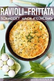 Spinat Raviolo Frittata Emmikochteinfach Rezept Food Network Lebensmittel Essen Rezepte