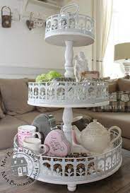 brocante etagere tafeldecoratie decoratie dienblad