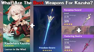 Since kazuha can easily inflict anemo on enemies, we feel that the best build to use for him is the anemo support build. What Are The Best Weapons For Kazuha Prepare For Him Early Genshin Impact Kazuha Youtube