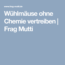 Wuhlmause Ohne Chemie Vertreiben Frag Mutti Vertreiben Wuhlmaus Vertreiben Chemie