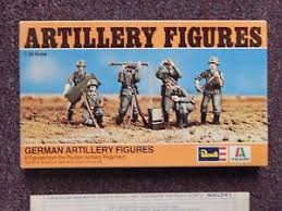 details about revell italaerei h 2108 german artillery figures 1 35 scale 1976