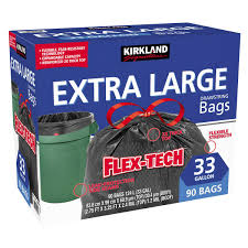 Check spelling or type a new query. Kirkland Signature Flex Tech 33 Gallon Trash Bag 90 Count Costco
