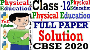 Cbse Physical Education Paper 2020 Solution Class 12 Physical Educati Computer Science Books Book Study
