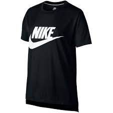 Black And White Nike Outfits Nike Sportswear Signal T Shirt Black White 34 Liked On Polyvore Featuring Tops T Shirts Black Wh Nike Shirts Women Black Nike Shirt Black Shirts Women